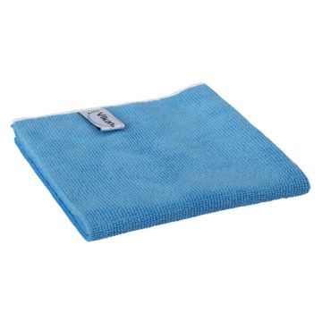 Vikan Microvezeldoek BASIC 40, Blauw Pak 5 stuks