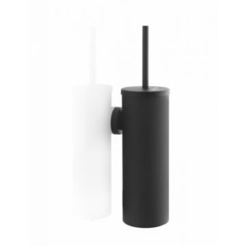 Satino Black toiletborstel met houder zwart Per stuk
