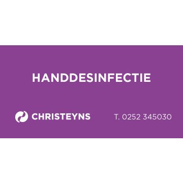 Label "handdesinfectie" Paars Per stuk