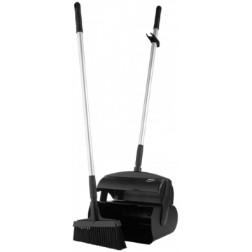 Combinatieset veger/trekker/blik | Zwart Per stuk