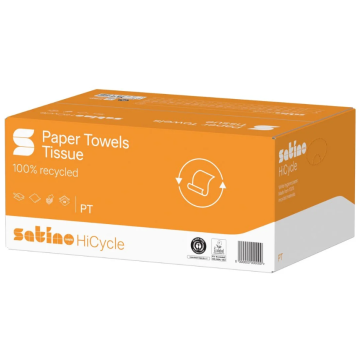 Satino HiCycle handdoeken wit 2-lgs V-vouw Pak 20 x 160 st